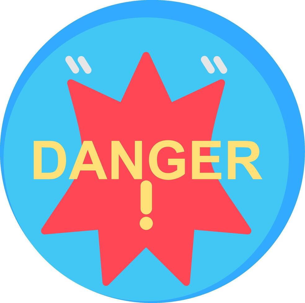 Danger Flat Icon vector