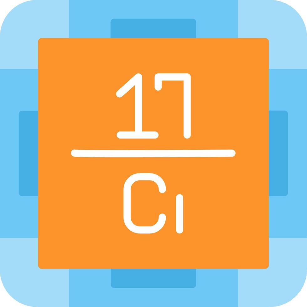 Chlorine Flat Icon vector