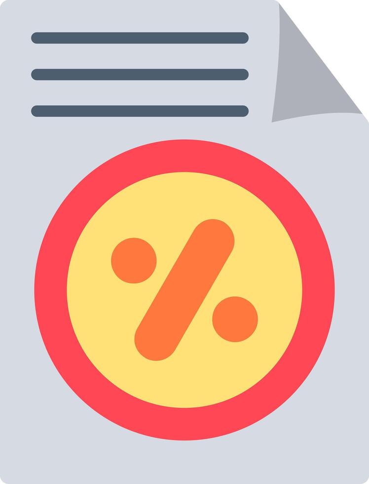 Discount Flat Icon vector