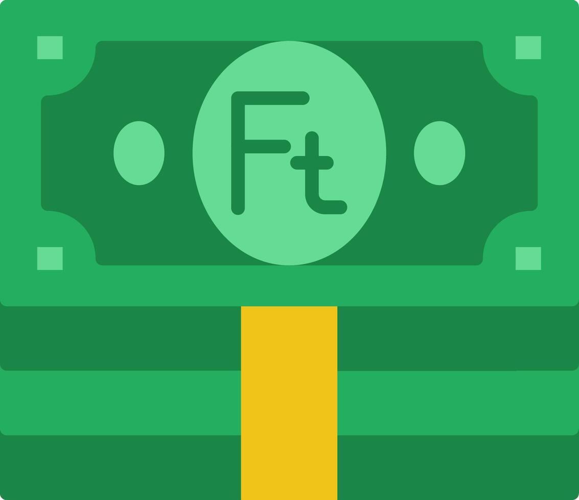 Forint Flat Icon vector