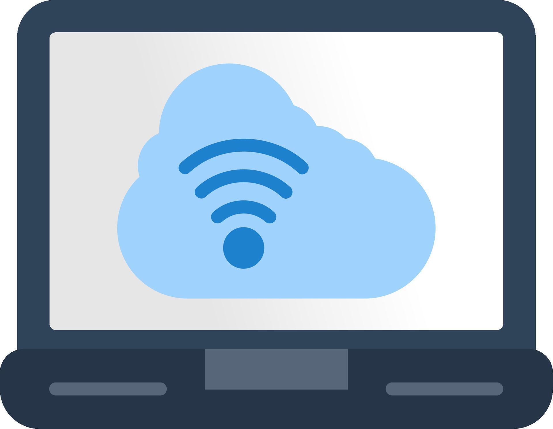 Cloud Computing Flat Icon 53935007 Vector Art at Vecteezy