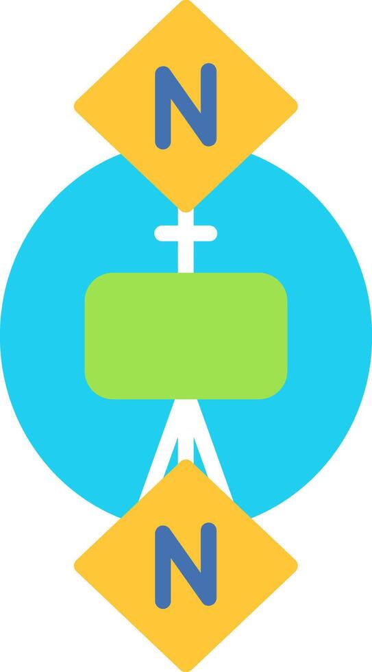 One To Many Flat Icon vector
