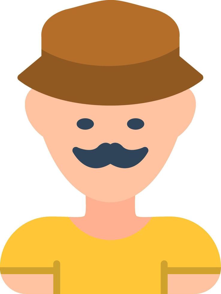 Man Flat Icon vector