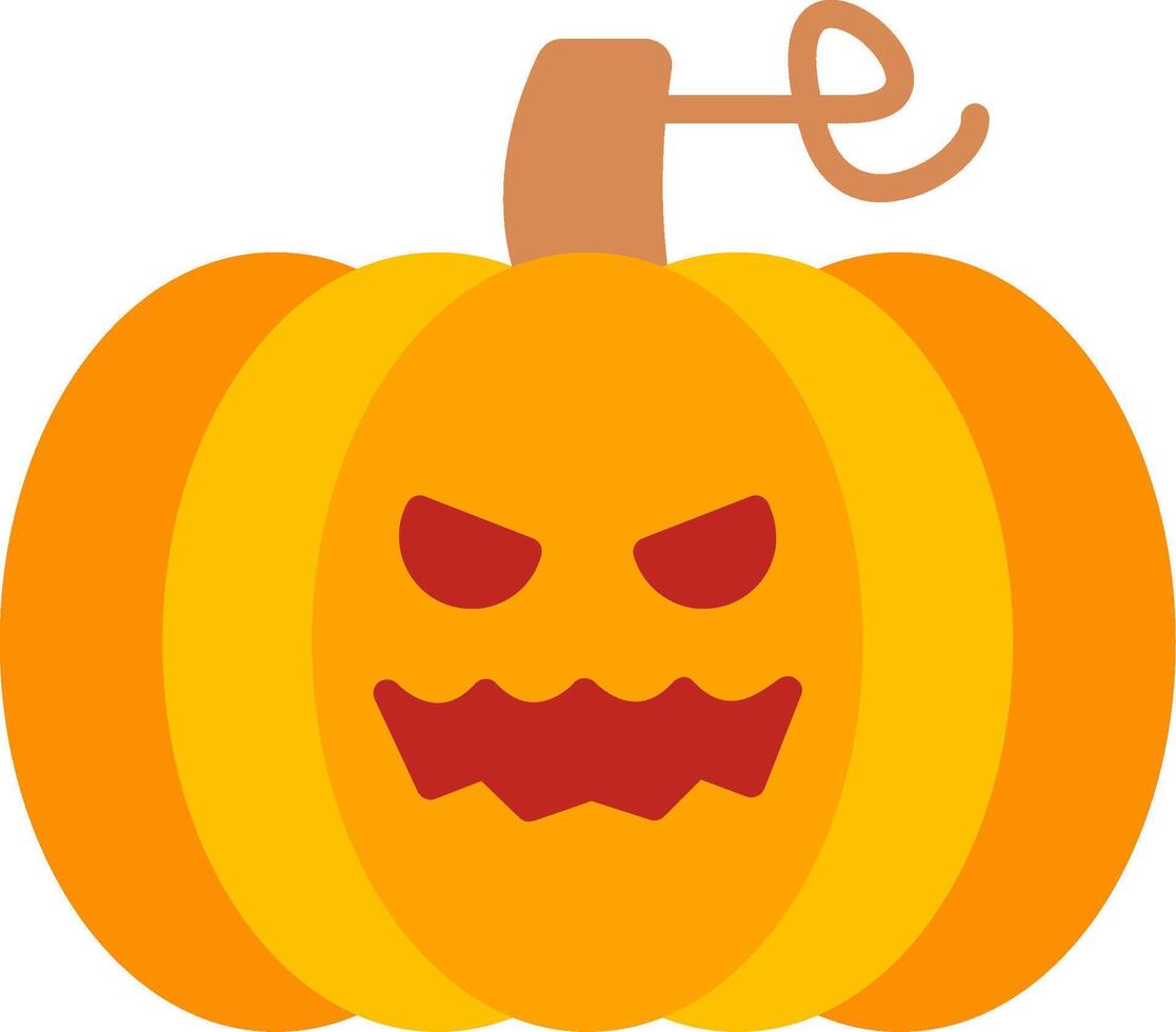 Pumpkin Flat Icon vector