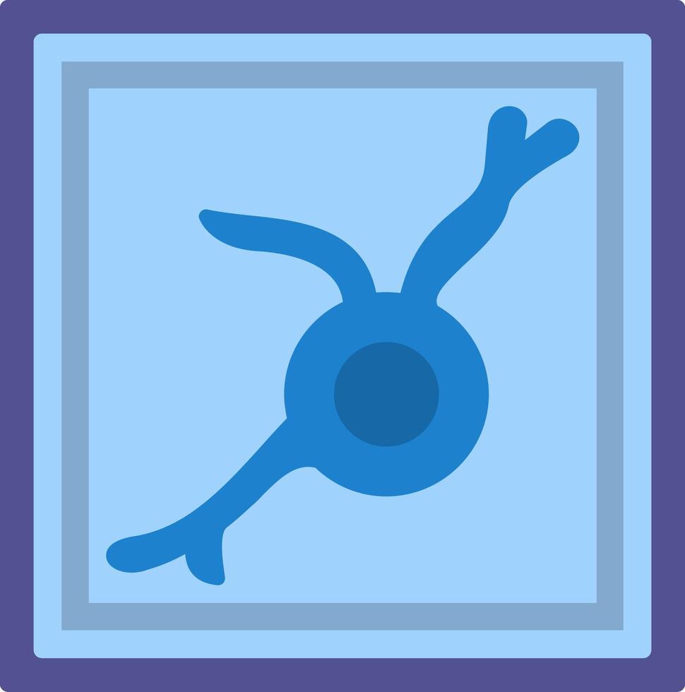 Oligodendrocyte Flat Icon vector