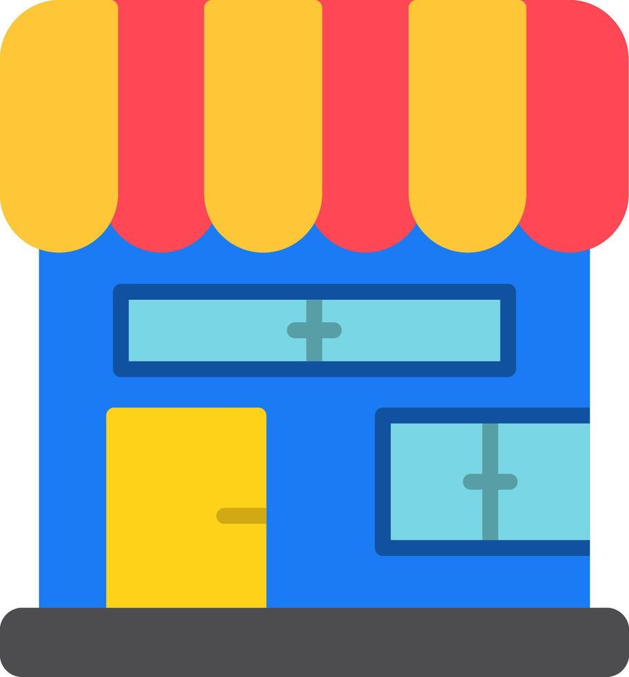 Store Flat Icon vector