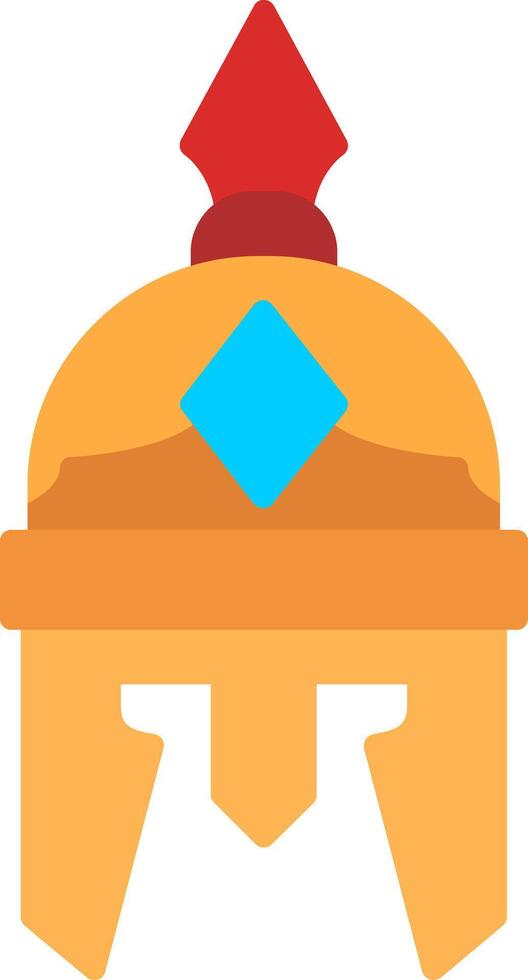 Roman Helmet Flat Icon vector