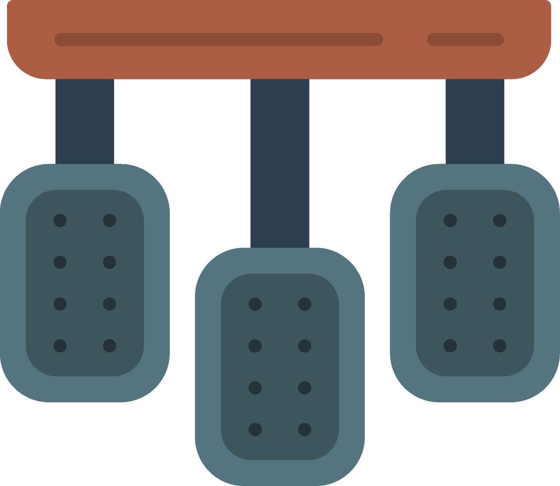 Pedals Flat Icon vector