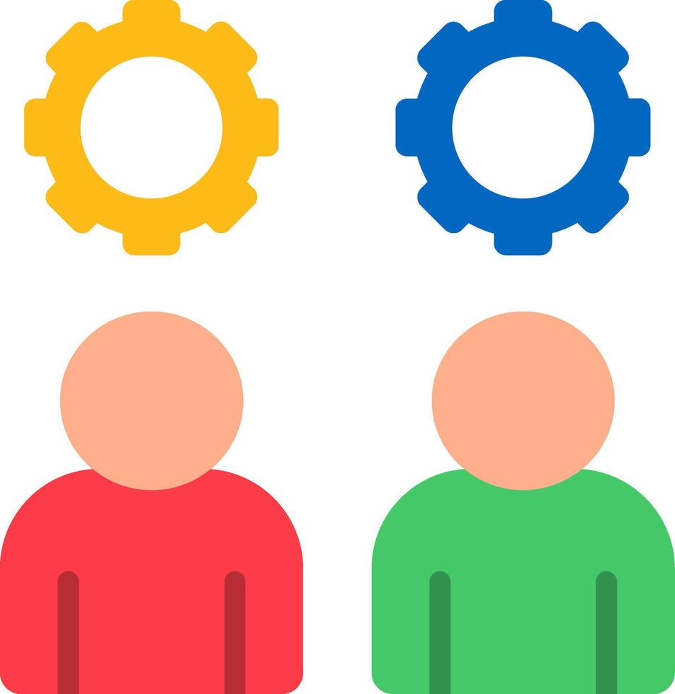 Team Flat Icon vector