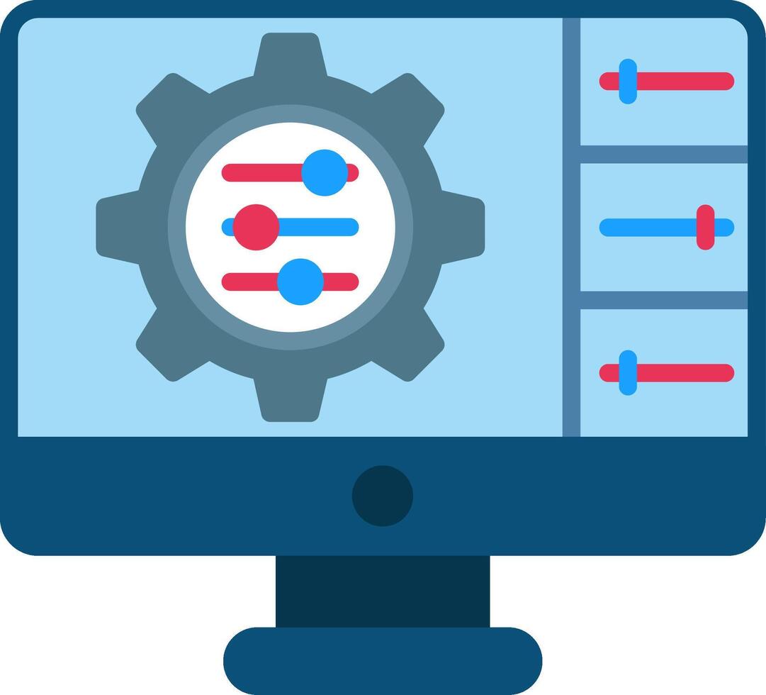Settings Flat Icon vector