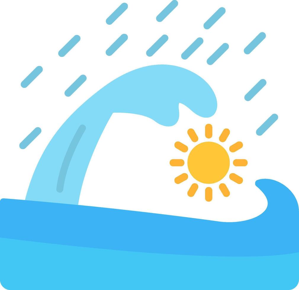 Wave Flat Icon vector