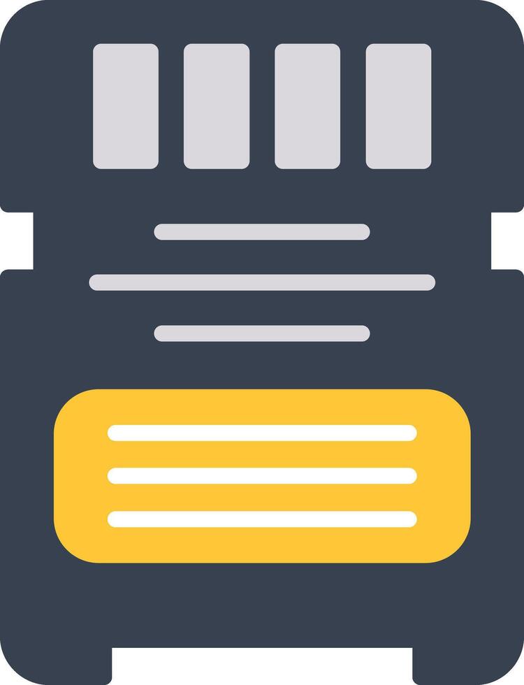 Card Flat Icon vector