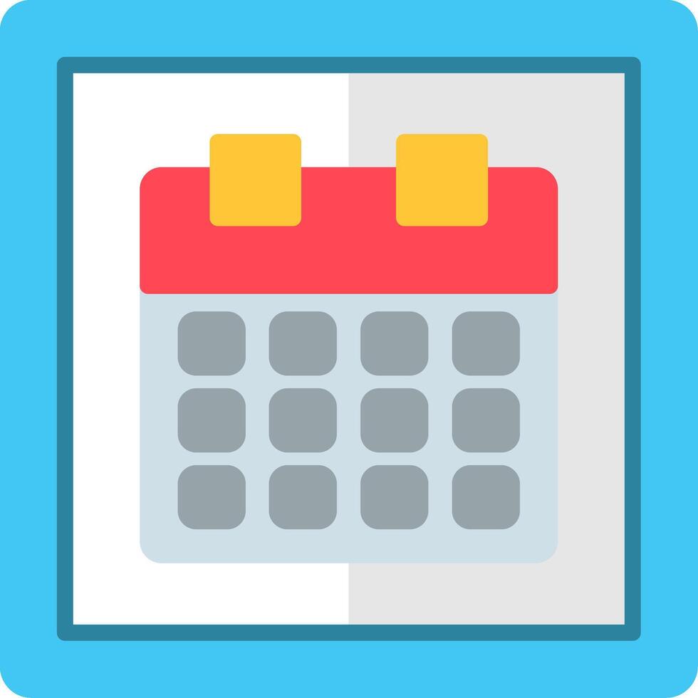 Date Flat Icon vector
