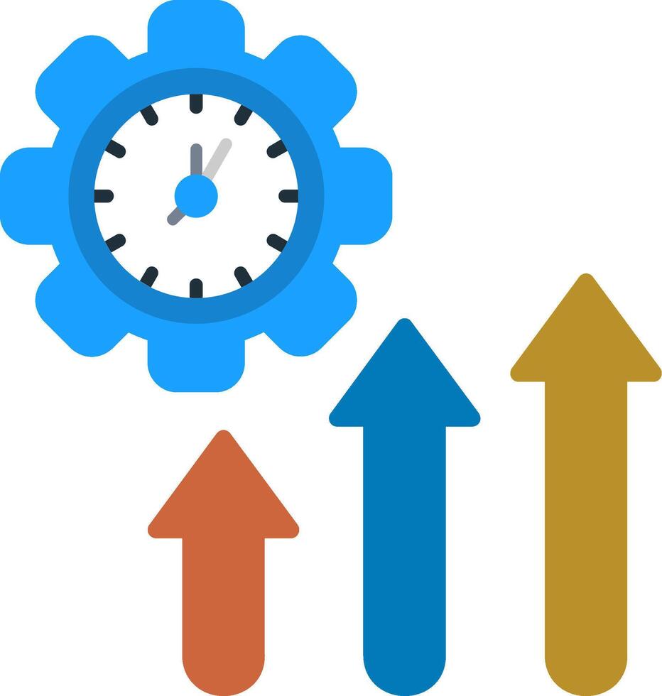Efficiency Flat Icon vector