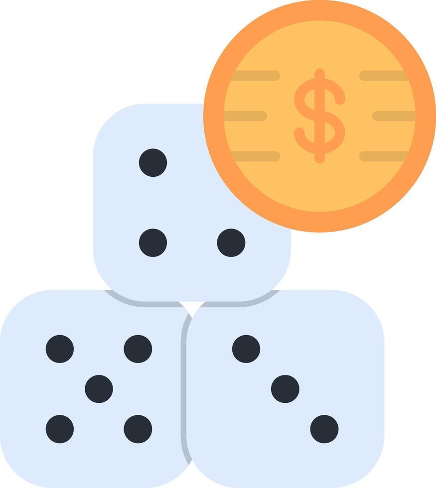 Domino Flat Icon vector