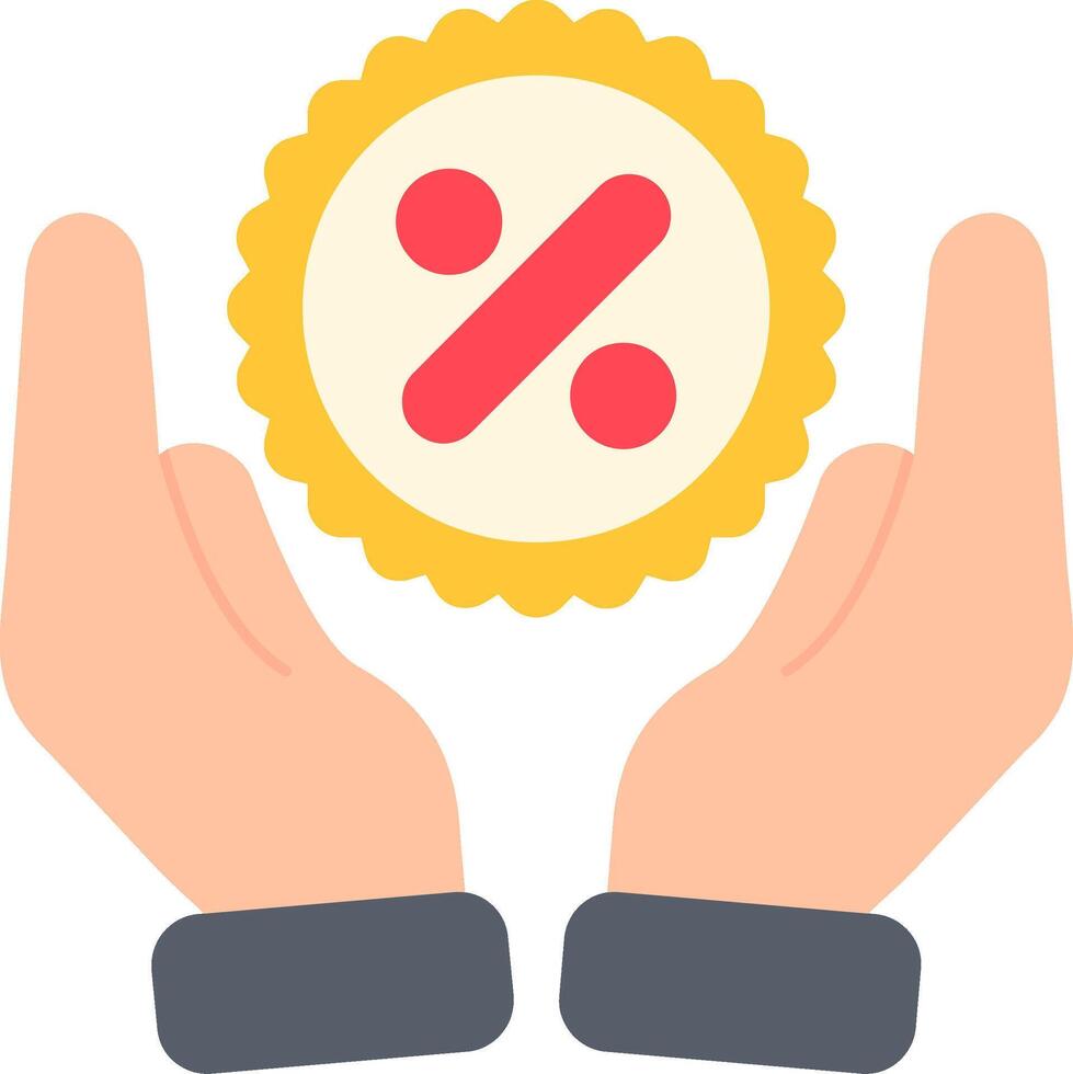 Discount Flat Icon vector