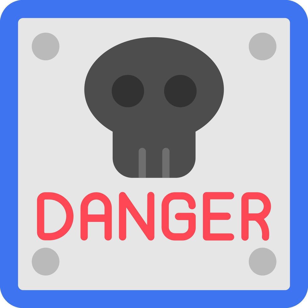 Danger Flat Icon vector