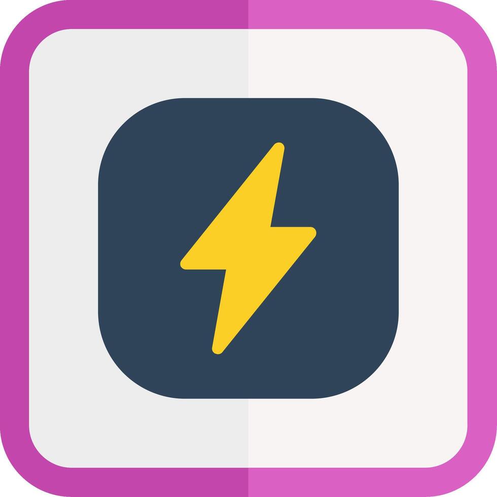 Flash Flat Icon vector