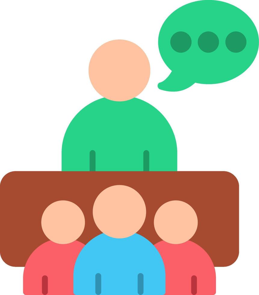 Group Flat Icon vector