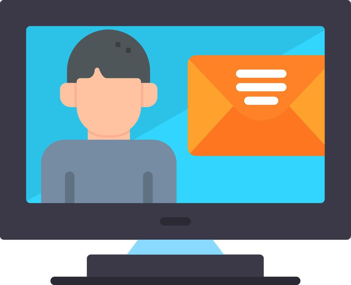 Email Flat Icon vector