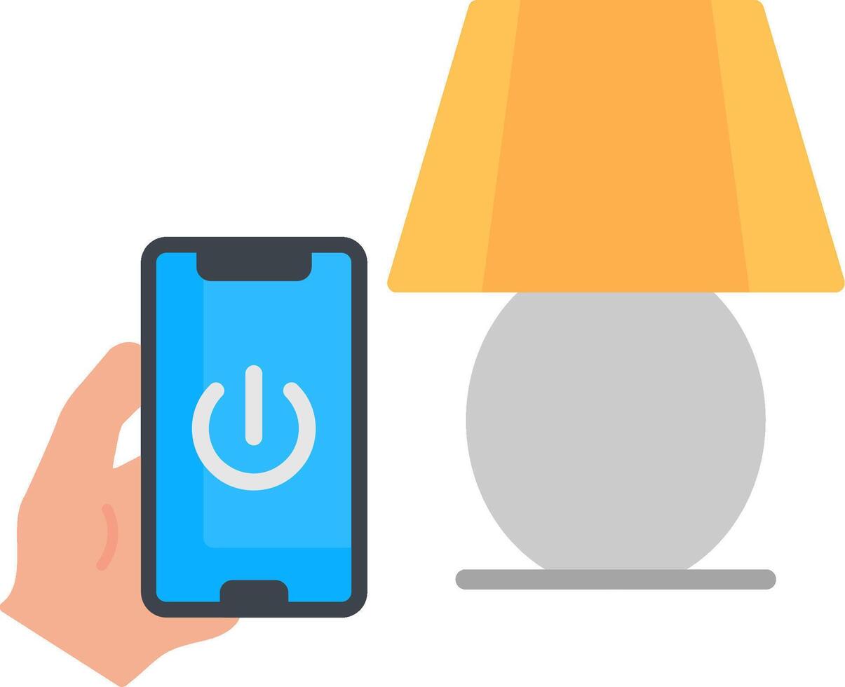 Lamp Flat Icon vector