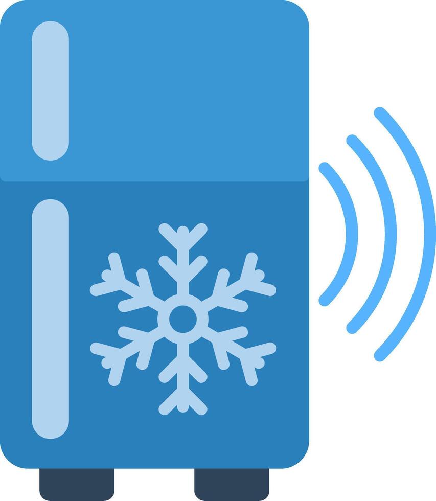 Refrigerator Flat Icon vector