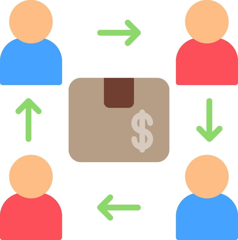 Process Flat Icon vector