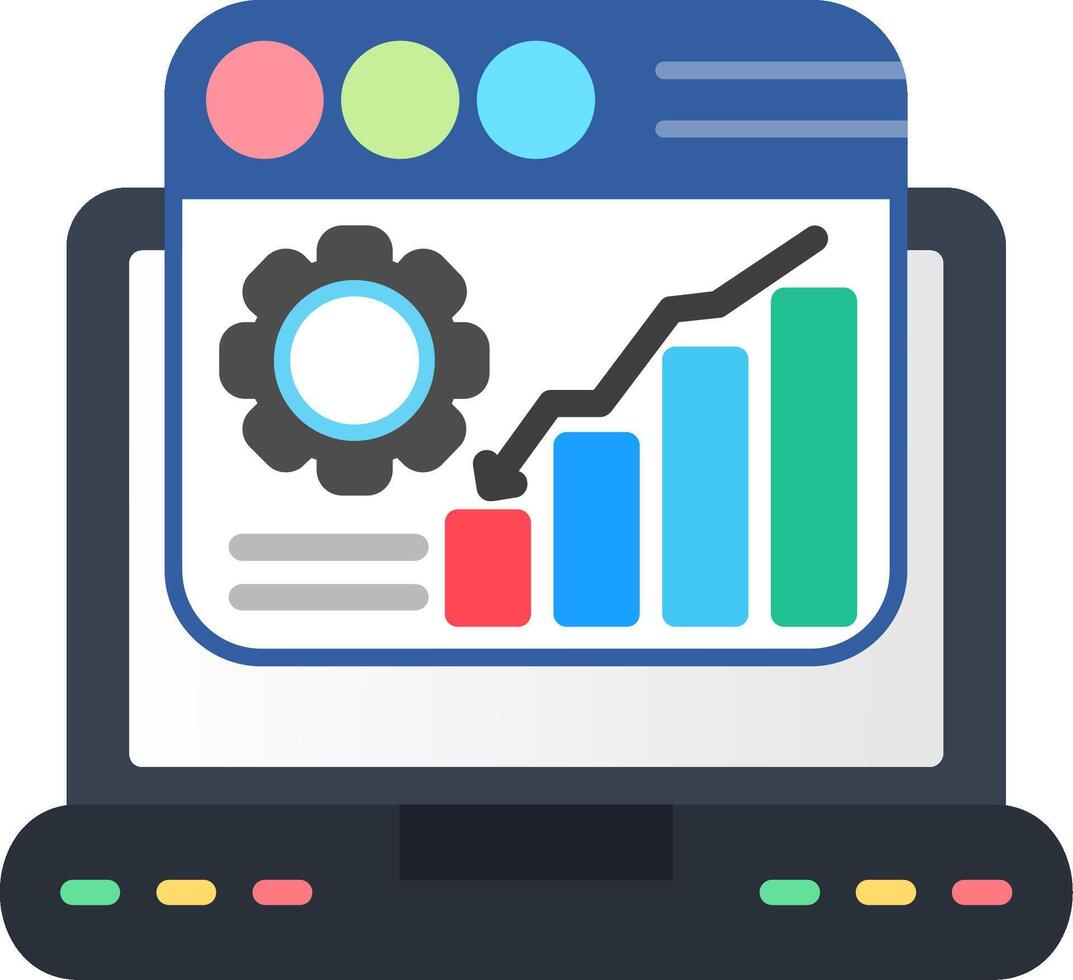 Online Marketing Flat Icon vector