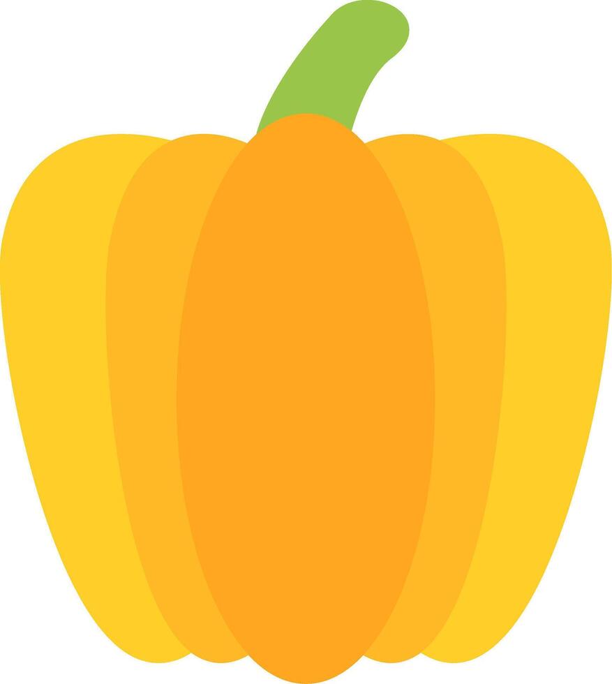 Bell Pepper Flat Icon vector