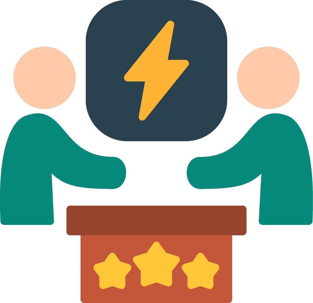 Conflict Resolution Flat Icon vector