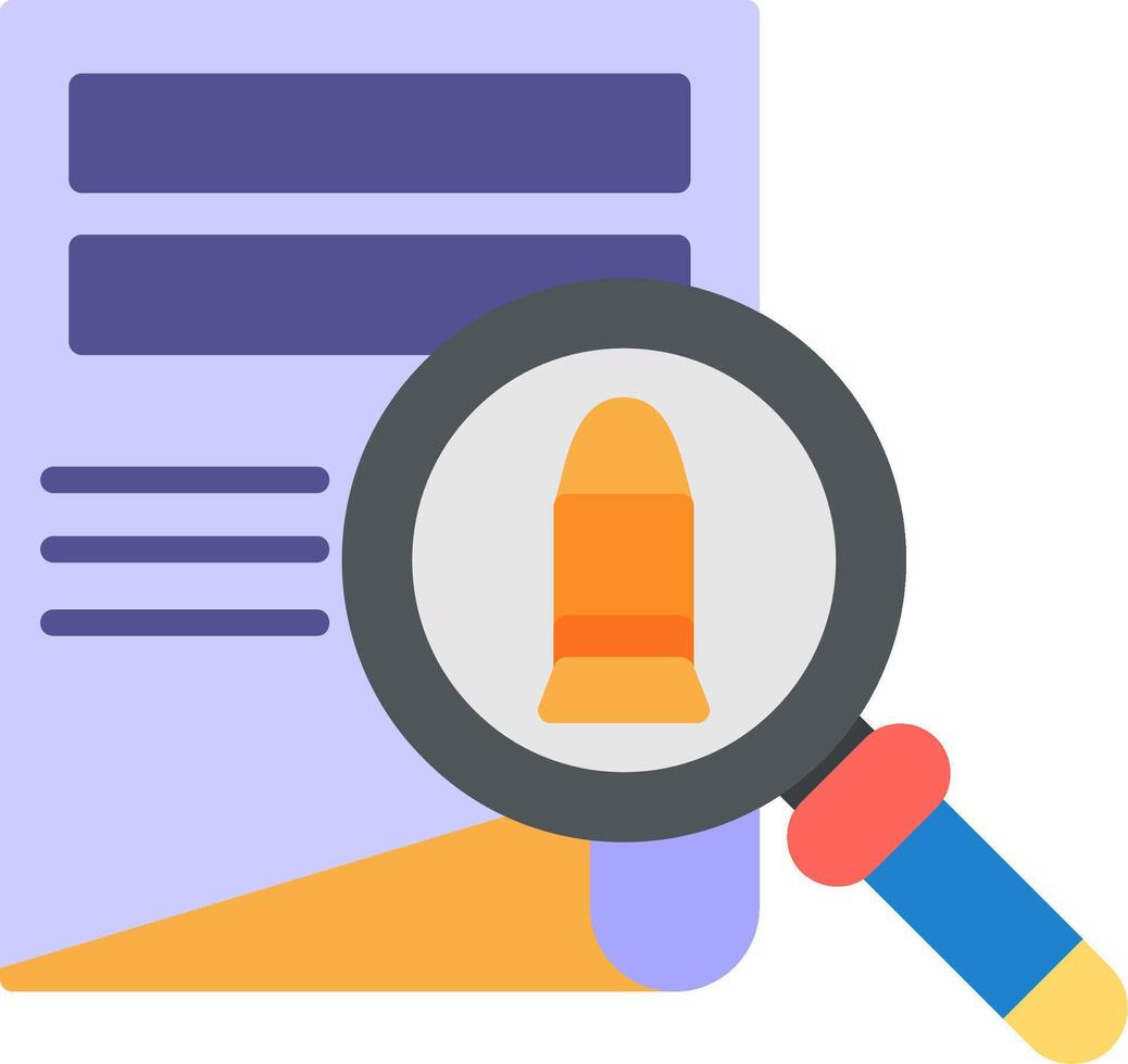 Evidence Flat Icon vector