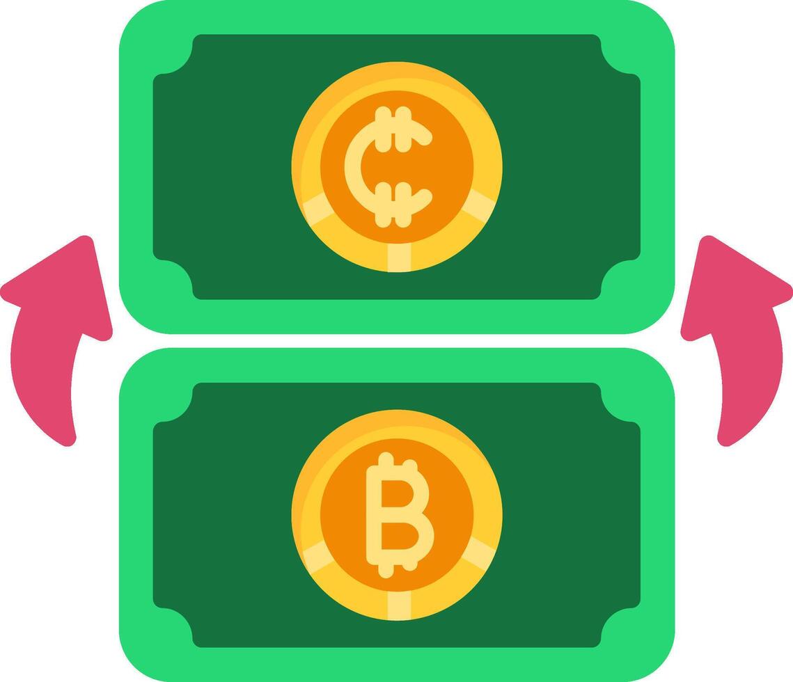 Exchange Flat Icon vector