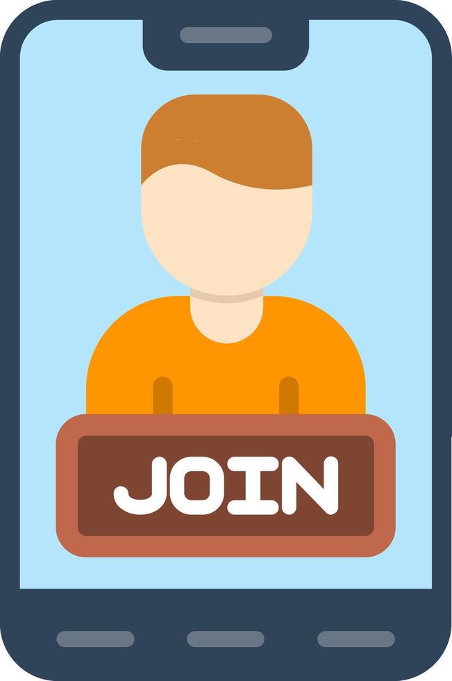 Join Flat Icon vector