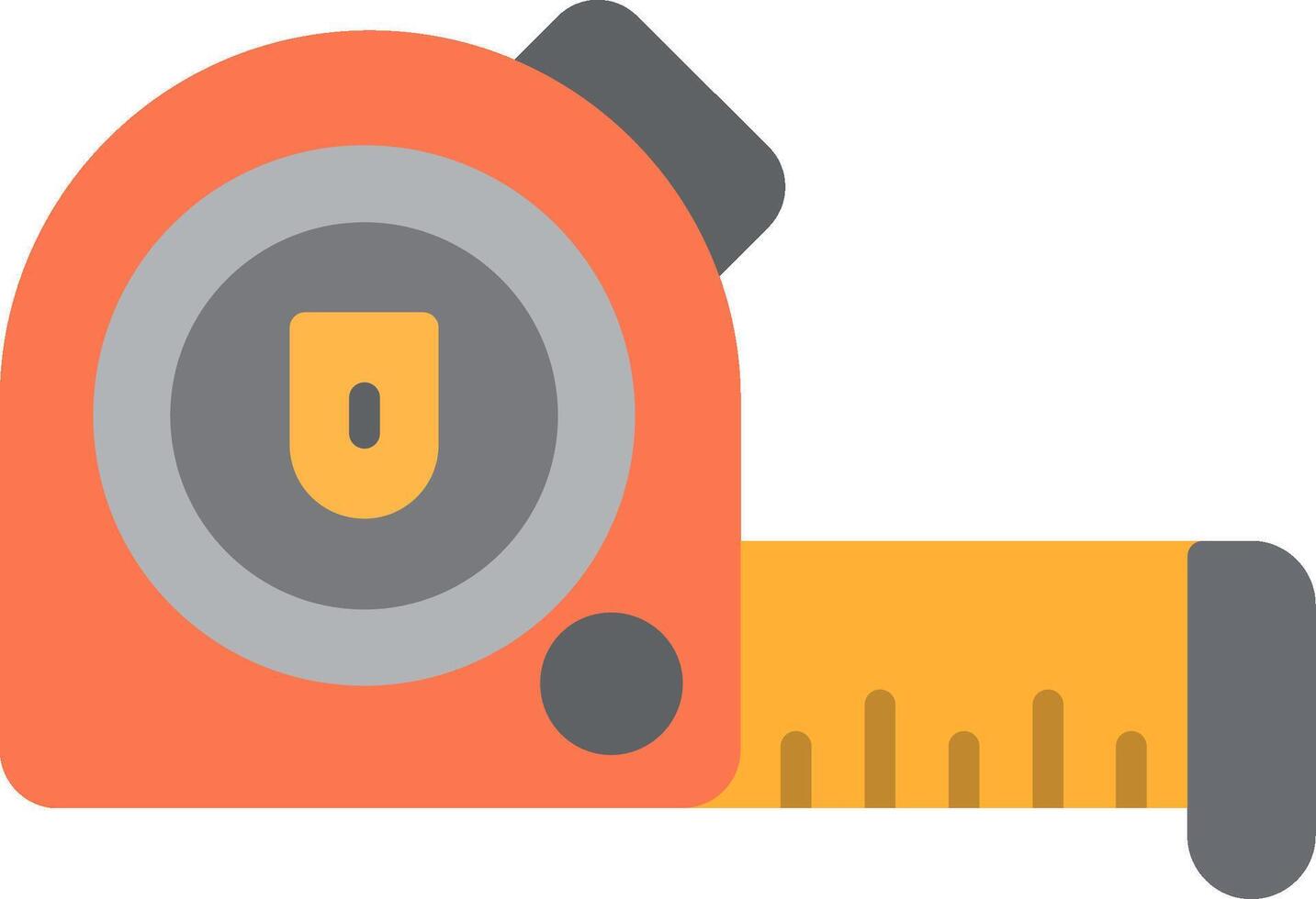 Measuring Tape Flat Icon vector