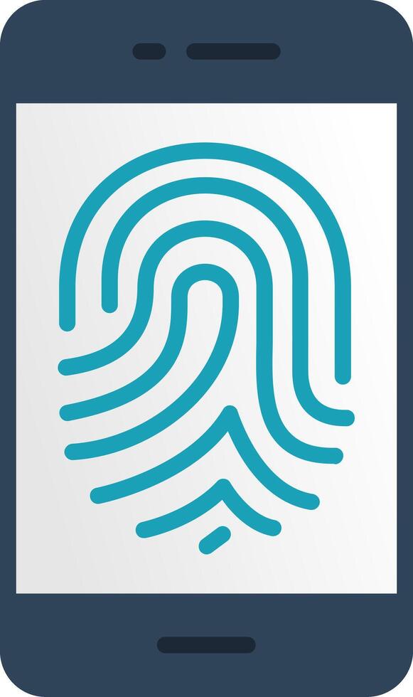 Mobile Password Flat Icon vector