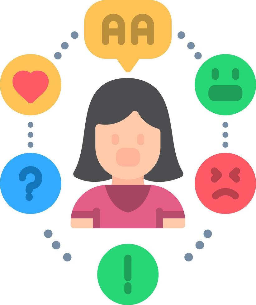 Speech Therapy Flat Icon vector