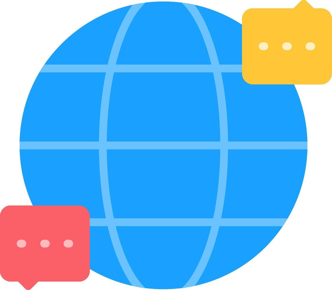 World Flat Icon vector