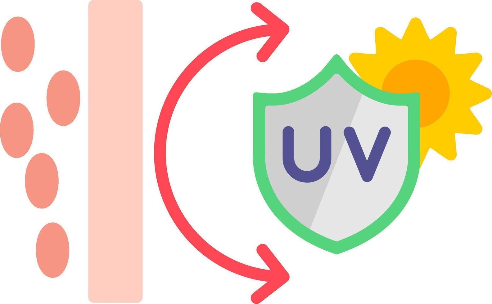 UV Protection Flat Icon vector