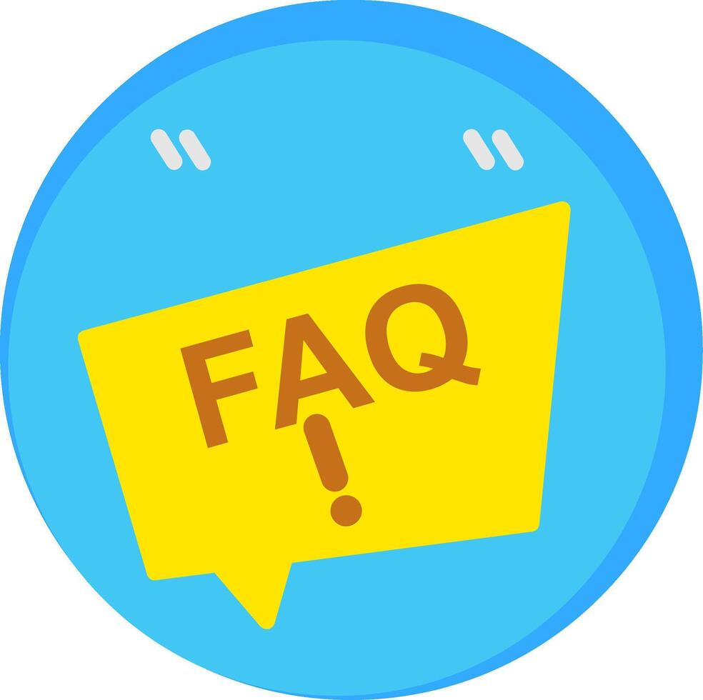 Faq Flat Icon vector