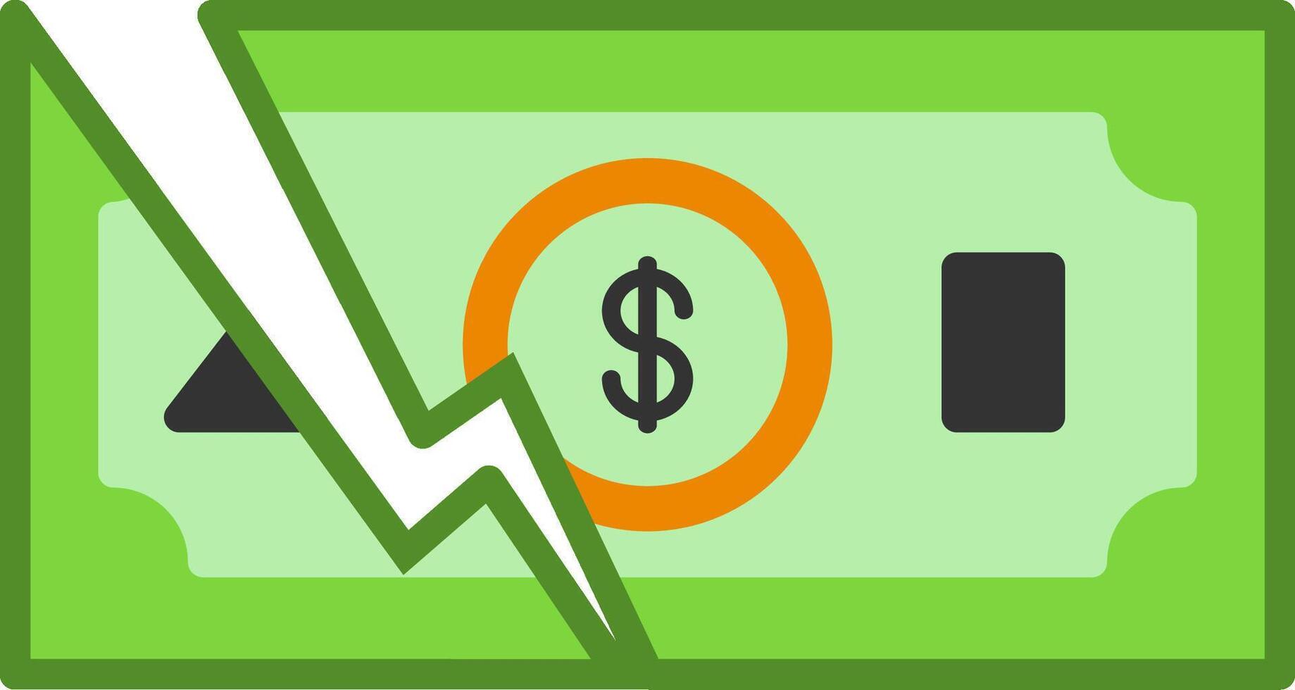 Bankruptcy Flat Icon vector