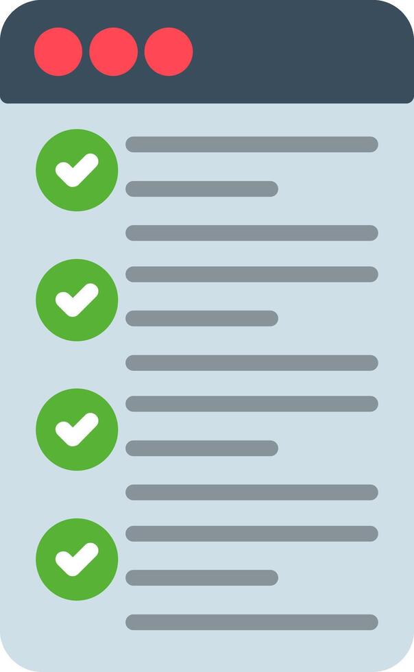 Bullet List Flat Icon vector