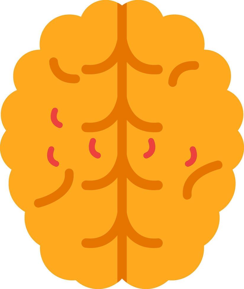 Brainstem Flat Icon vector