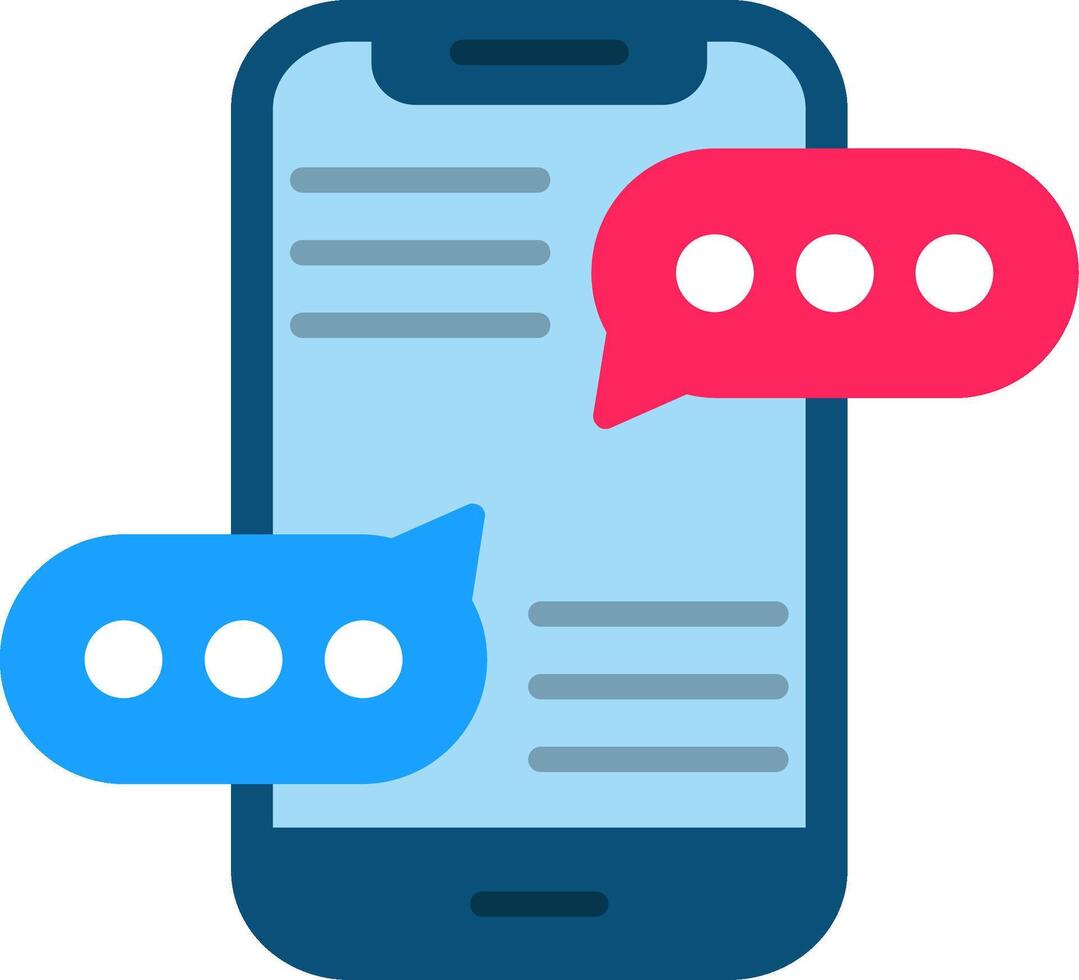 Chat Flat Icon vector
