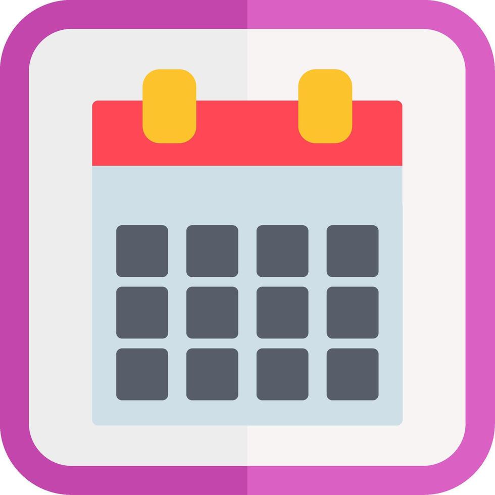 Calendar Flat Icon vector