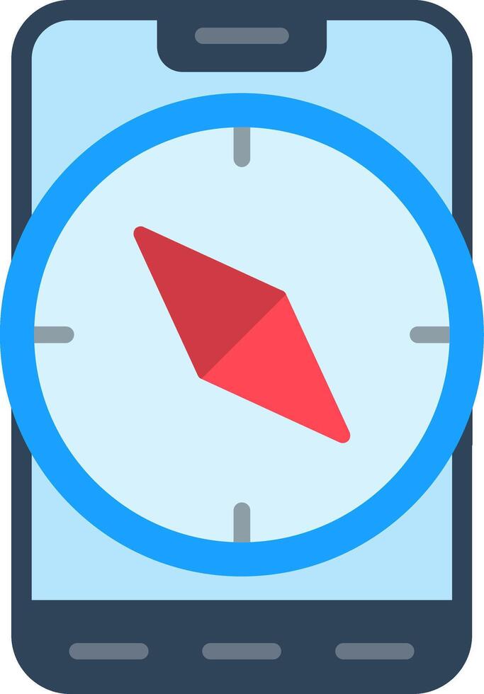 Explore Flat Icon vector