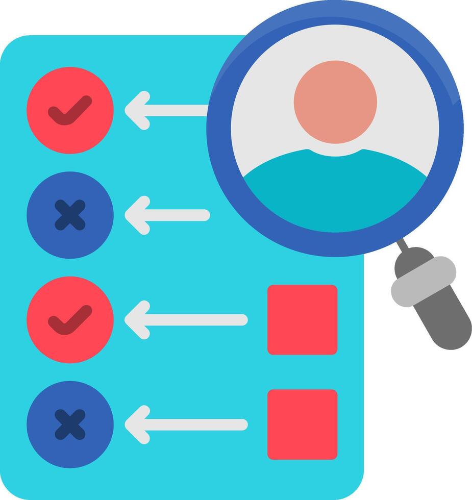 Criteria Flat Icon vector