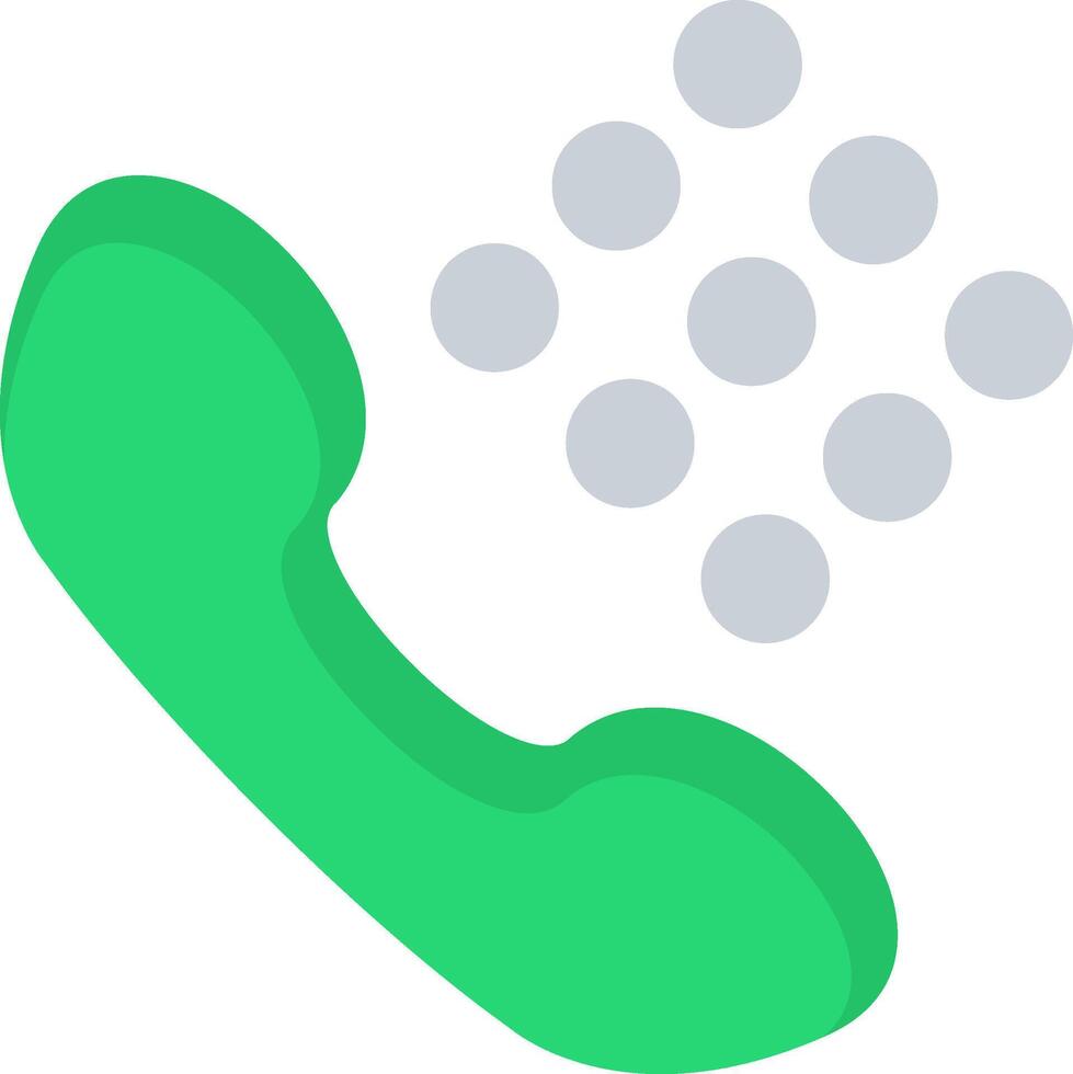 Dial Flat Icon vector