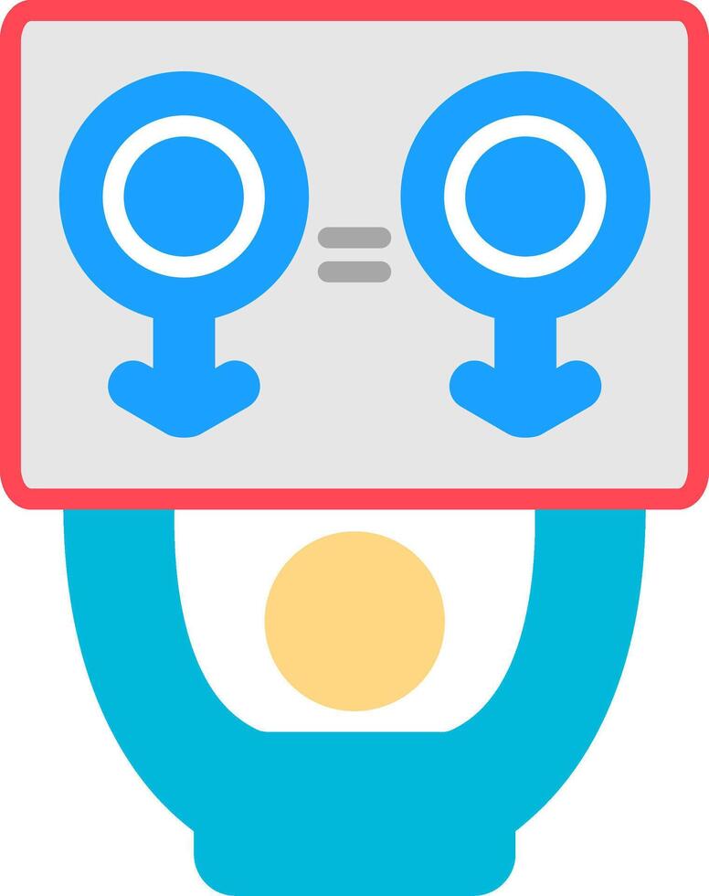 Gender Equality Flat Icon vector