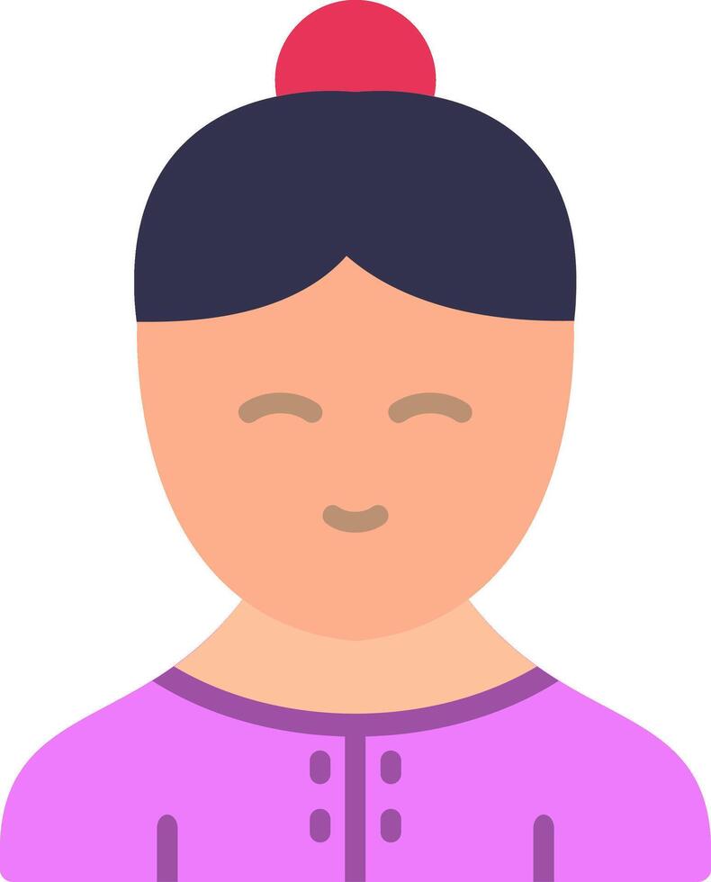 Massage Therapist Flat Icon vector