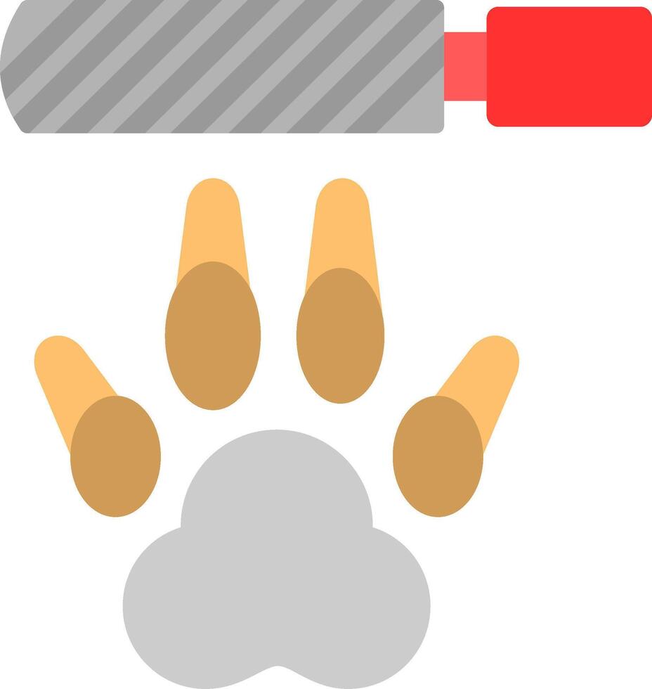 Nail File Flat Icon vector